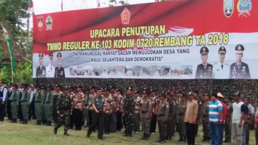 Danrem Salatiga Resmi Tutup TMMD Reg – 103 Kodim 0720/Rembang